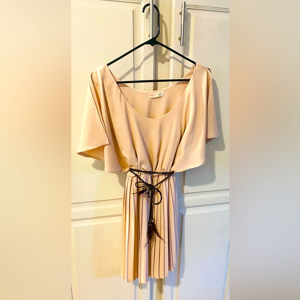 AGACI, Silk blend cold shoulder dress M